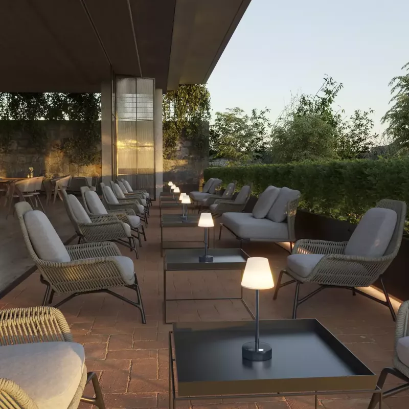 Lampada da tavolo Newgarden LOLA slim 30 2 W LED oro rosa