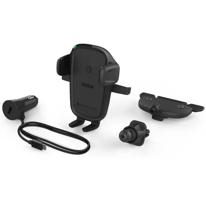 Caricabatterie per smartphone iOttie Easy One Touch 2 nero USB wireless ricarica rapida