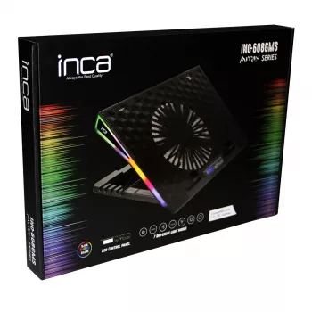 Supporto per laptop Inca INC-608GMS nero 43,2 cm 17