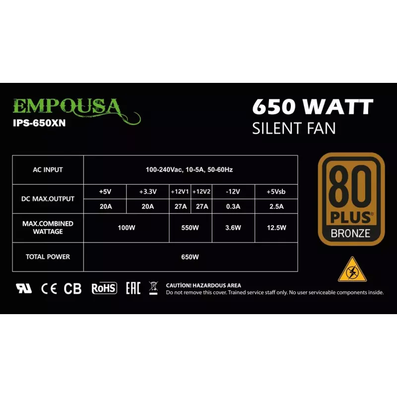 Alimentatore Inca IPS-650XN 650 W