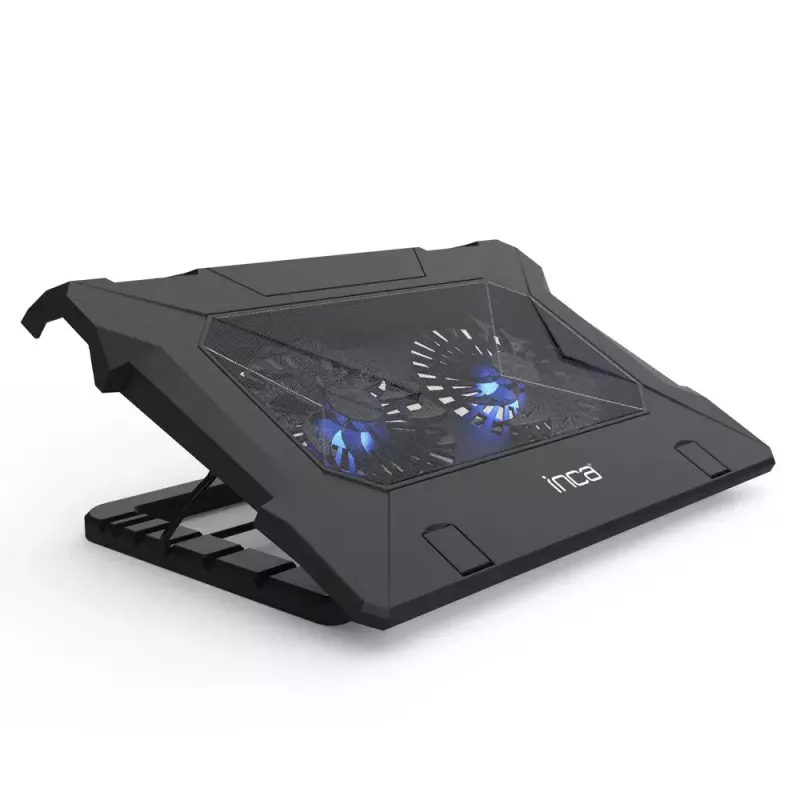 Base di raffreddamento per laptop Inca INC-321RX 43,2 cm 2 ventole nero