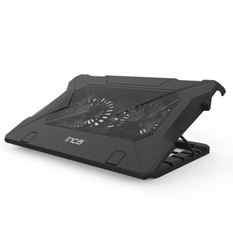 Base di raffreddamento per laptop Inca INC-321RX 43,2 cm 2 ventole nero
