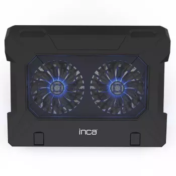 Base di raffreddamento per laptop Inca INC-321RX 43,2 cm 2 ventole nero