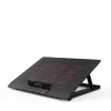 Base di raffreddamento per laptop Inca INC-601GMS 43,2 cm 6 ventole USB nero