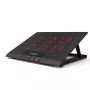 Base di raffreddamento per laptop Inca INC-601GMS 43,2 cm 6 ventole USB nero