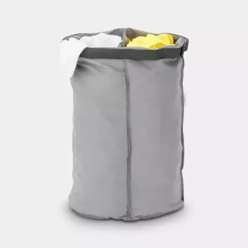Cesto portabiancheria Brabantia 102387 55L ovale cotone grigio