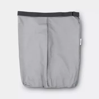 Cesto portabiancheria Brabantia 102387 55L ovale cotone grigio