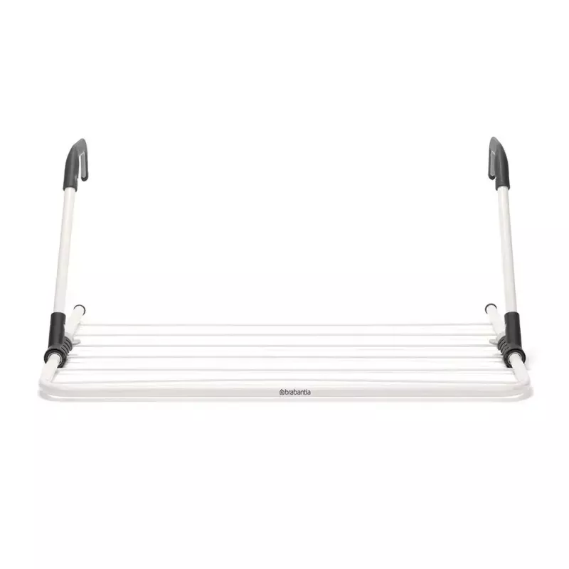 Stendibiancheria con clip appendiabiti Brabantia 102769 nero argento 710 mm