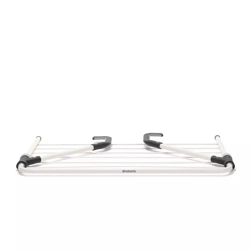 Stendibiancheria con clip appendiabiti Brabantia 102769 nero argento 710 mm