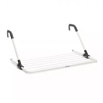 Stendibiancheria con clip appendiabiti Brabantia 102769 nero argento 710 mm