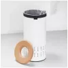 Cesto portabiancheria Brabantia 104367 marrone bianco altezza 665 mm diametro 30 cm
