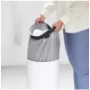 Cesto portabiancheria Brabantia 104367 marrone bianco altezza 665 mm diametro 30 cm