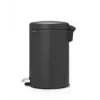 Pattumiera Brabantia 114182 20L rotonda in plastica grigia