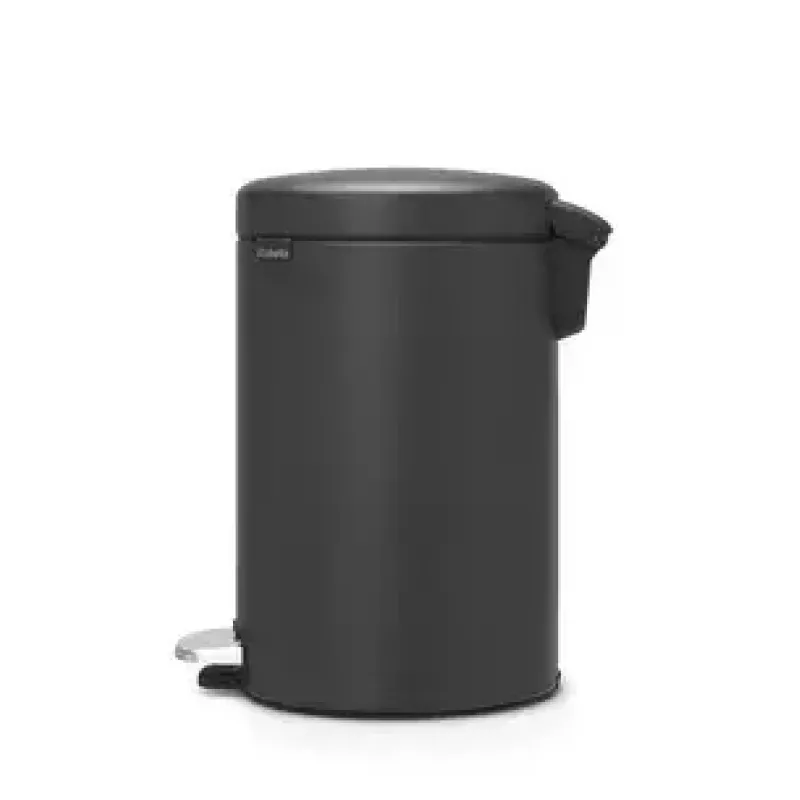 Pattumiera Brabantia 114182 20L rotonda in plastica grigia