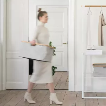 Cesto portabiancheria Brabantia 118180 40 L rettangolare grigio