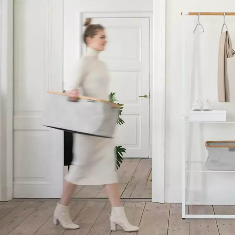 Cesto portabiancheria Brabantia 118180 40 L rettangolare grigio