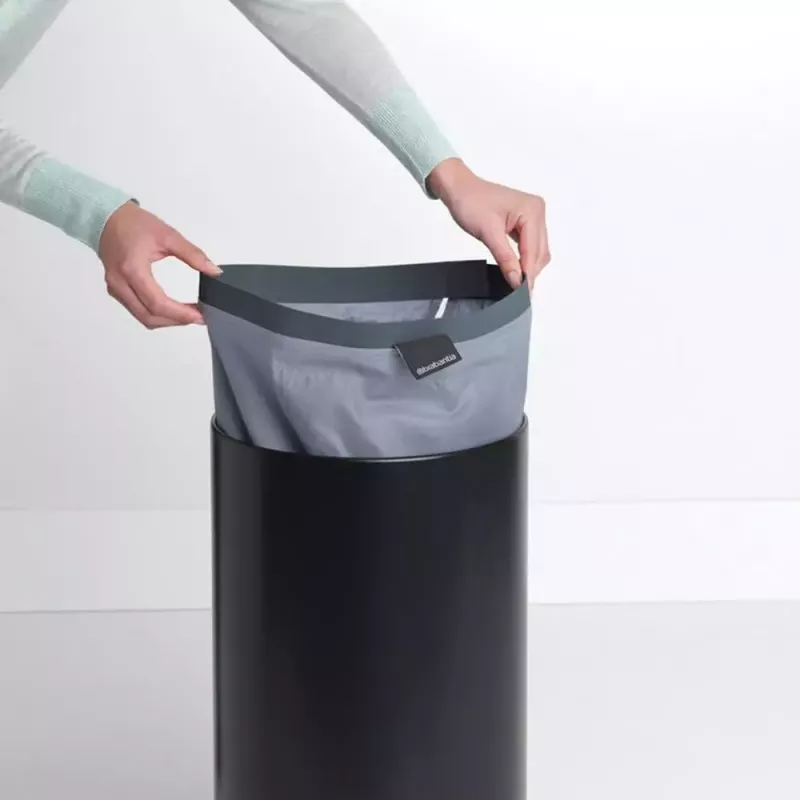 Cesto portabiancheria Brabantia 120008 35L rotondo nero