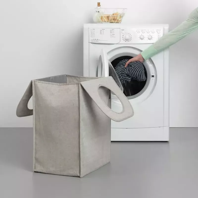 Cesto portabiancheria Brabantia 120367 55L rettangolare grigio