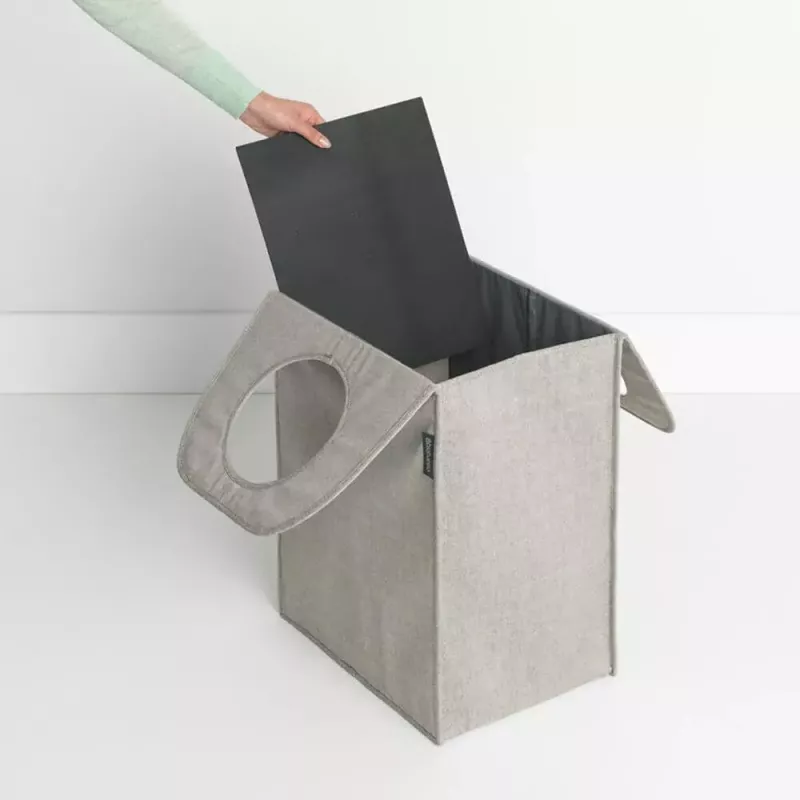 Cesto portabiancheria Brabantia 120367 55L rettangolare grigio