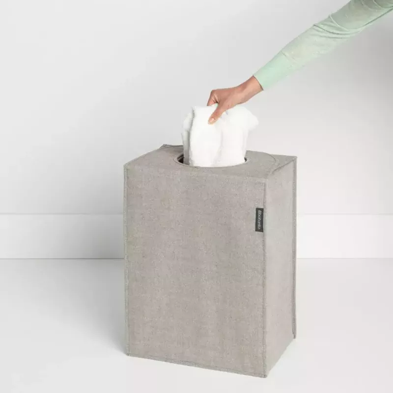 Cesto portabiancheria Brabantia 120367 55L rettangolare grigio