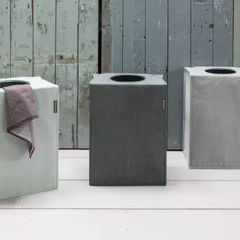 Cesto portabiancheria Brabantia 120381 55 L rettangolare nero