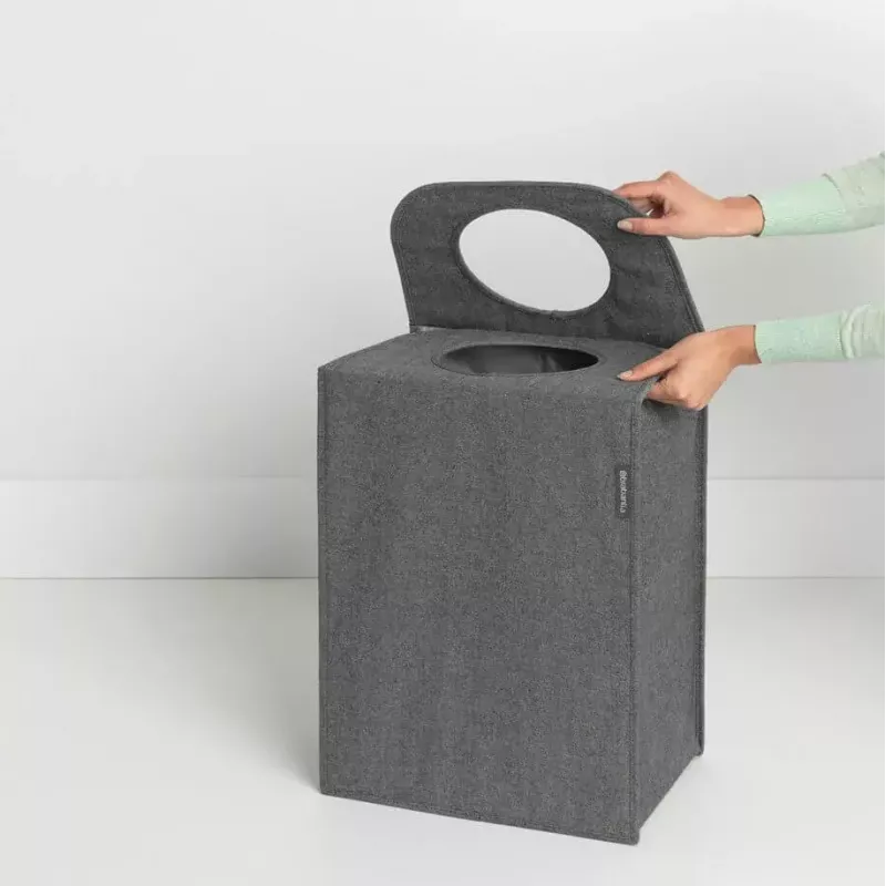 Cesto portabiancheria Brabantia 120381 55 L rettangolare nero