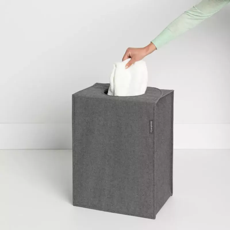 Cesto portabiancheria Brabantia 120381 55 L rettangolare nero