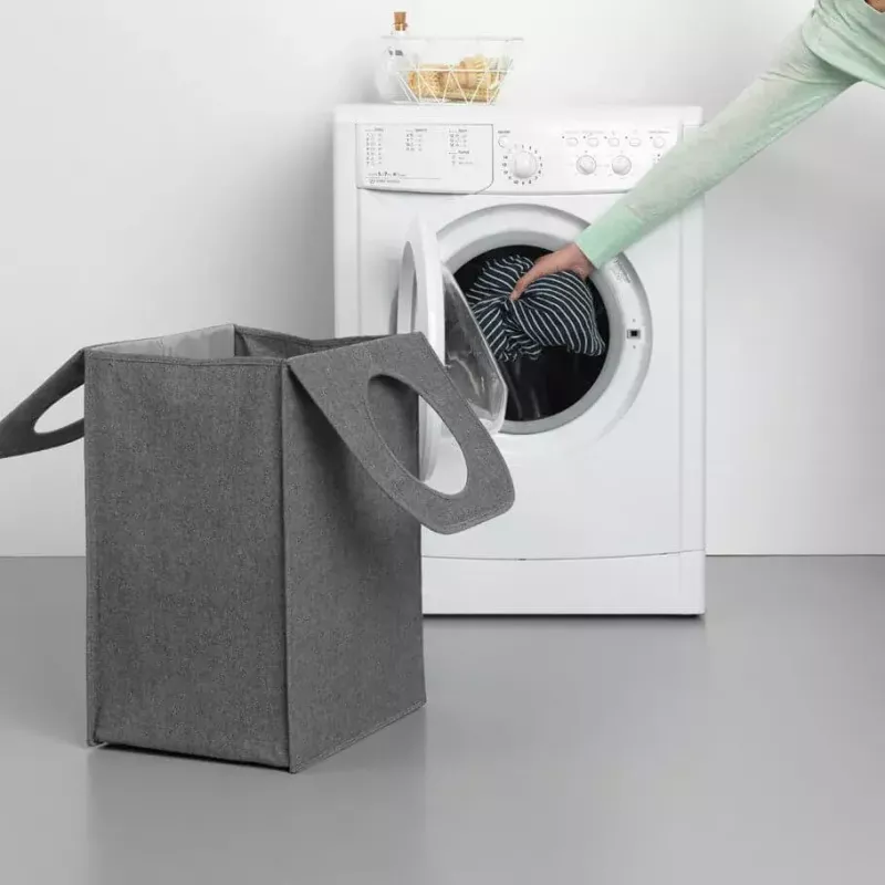 Cesto portabiancheria Brabantia 120381 55 L rettangolare nero