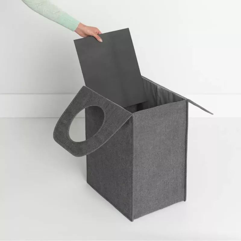Cesto portabiancheria Brabantia 120381 55 L rettangolare nero