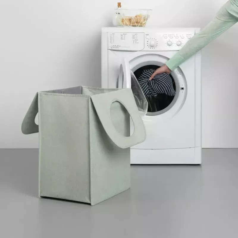 Cesto portabiancheria Brabantia 120404 55L rettangolare verde