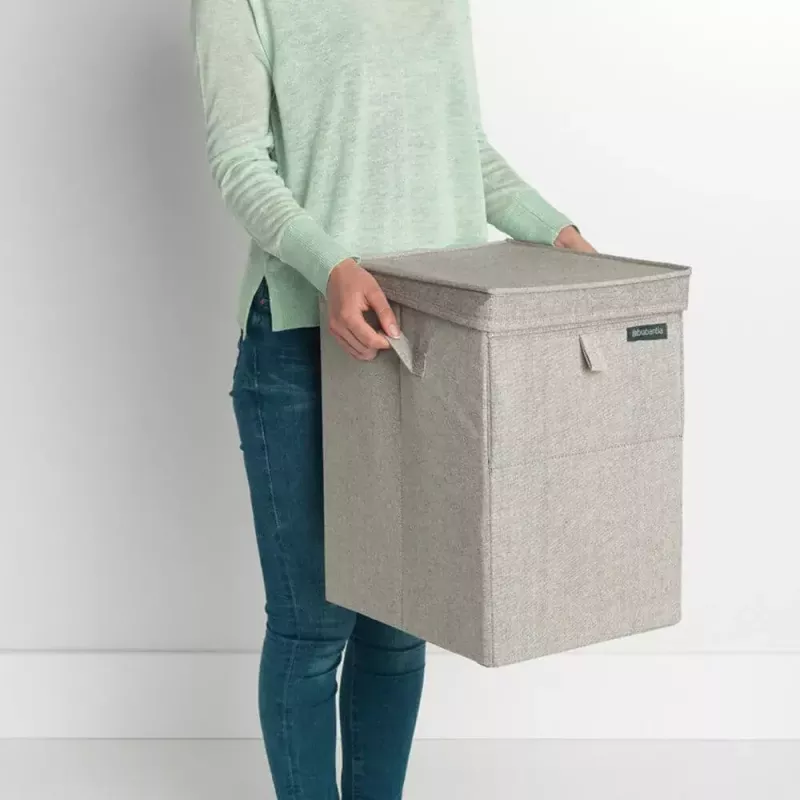Cesto portabiancheria Brabantia 120428 35L rettangolare grigio