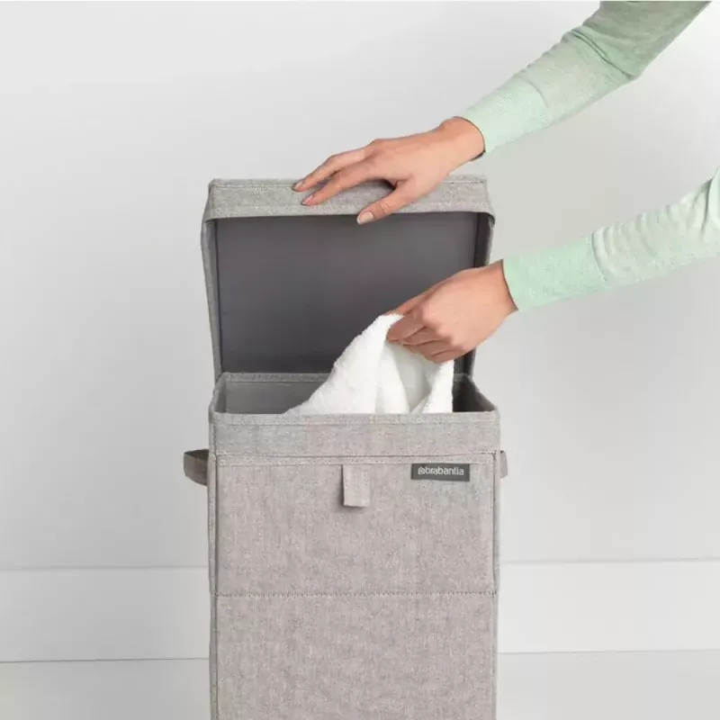 Cesto portabiancheria Brabantia 120428 35L rettangolare grigio