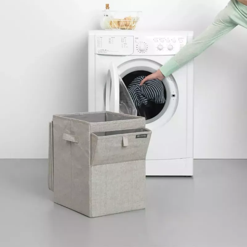 Cesto portabiancheria Brabantia 120428 35L rettangolare grigio
