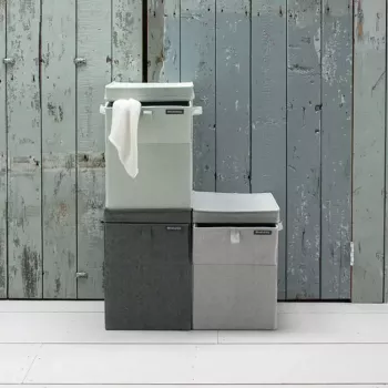 Cesto portabiancheria Brabantia 120442 35L rettangolare nero