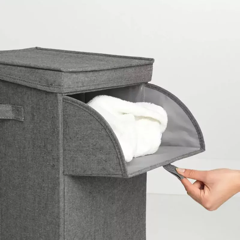 Cesto portabiancheria Brabantia 120442 35L rettangolare nero