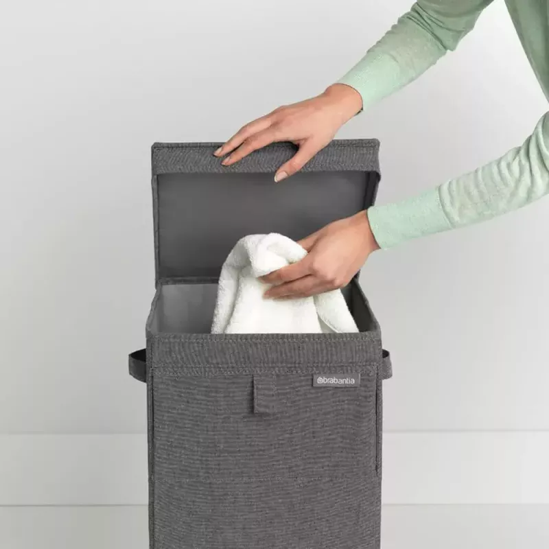 Cesto portabiancheria Brabantia 120442 35L rettangolare nero