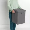 Cesto portabiancheria Brabantia 120442 35L rettangolare nero