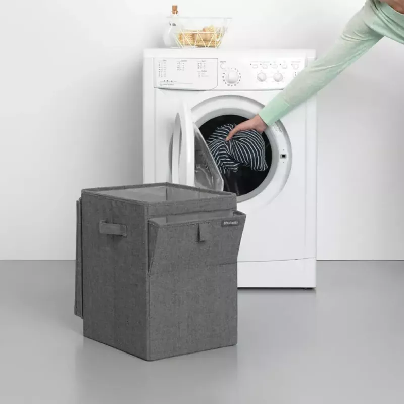 Cesto portabiancheria Brabantia 120442 35L rettangolare nero