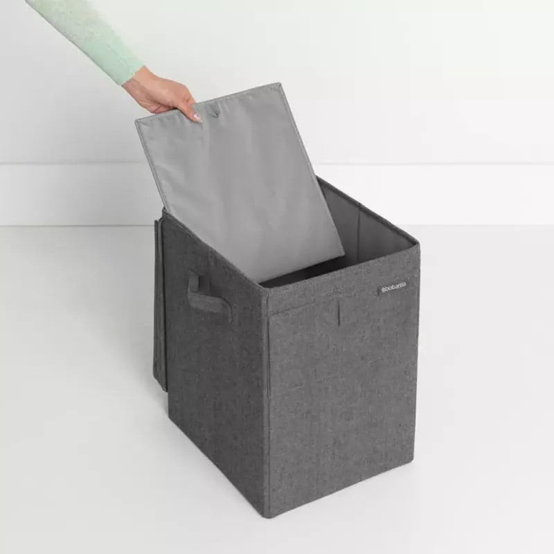 Cesto portabiancheria Brabantia 120442 35L rettangolare nero