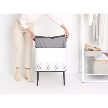 Cesto portabiancheria Brabantia Bo 60L rettangolare MDF 200502