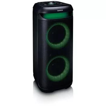 Altoparlante portatile Lenco PA-210BK – nero, a batteria, unità PA compatta