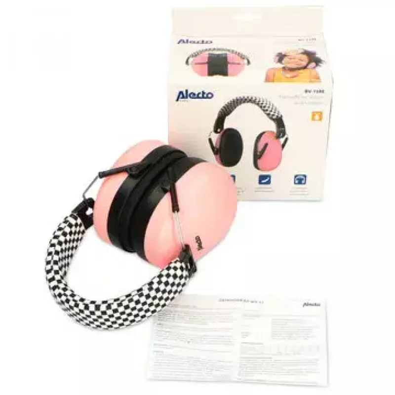 Cuffie antirumore Alecto BV-71RE archetto rosa