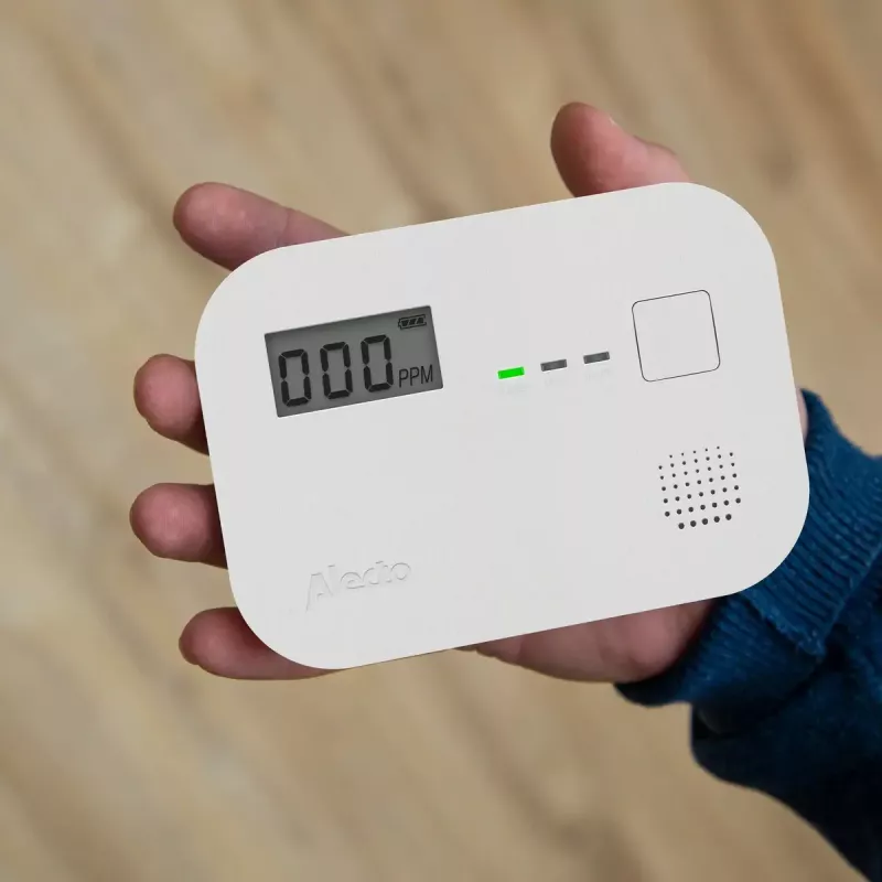 Rilevatore di monossido di carbonio Alecto COA3910 — sensore CO elettrochimico, a batteria, bianco, 110×78×37 mm