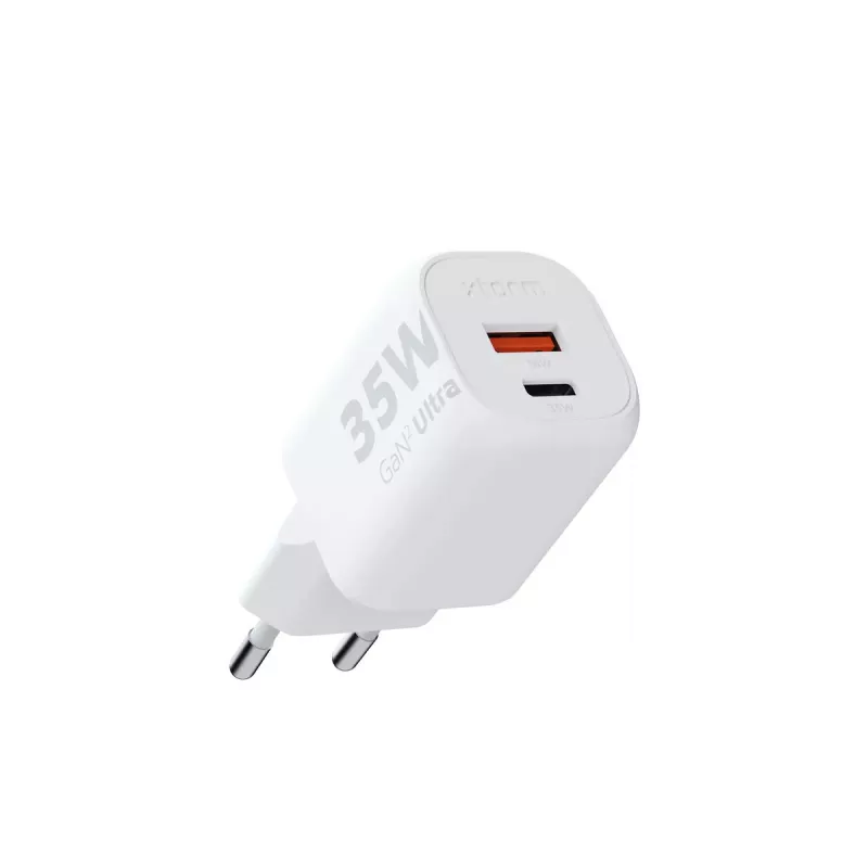 Caricabatterie da parete Xtorm 35W GaN² Ultra da interno USB Type-C ricarica rapida bianco