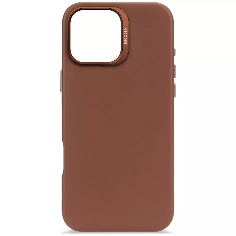 Custodia in pelle Decoded per iPhone 16 Pro Max 17,5 cm marrone