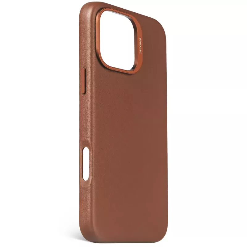 Custodia in pelle Decoded per iPhone 16 Pro Max 17,5 cm marrone