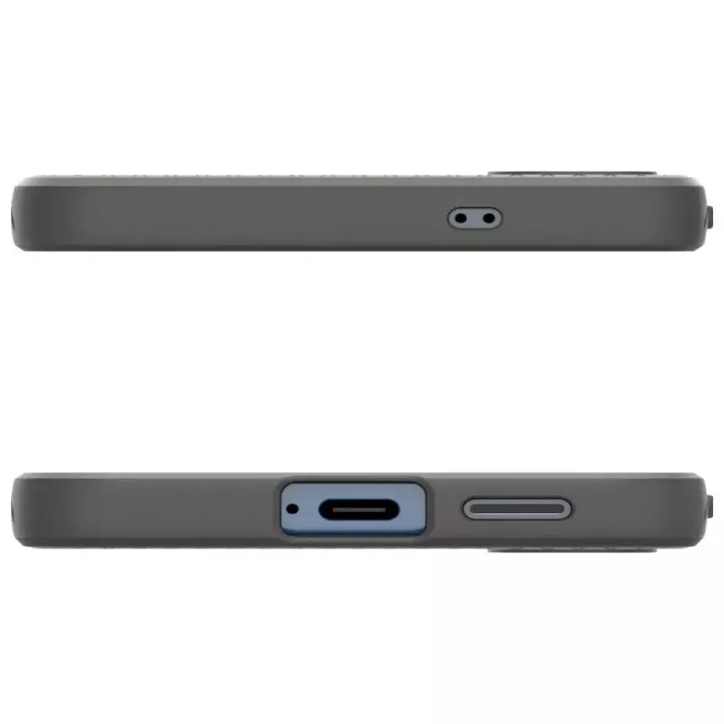Custodia protettiva Spigen Liquid Air per Galaxy S25 — Marble Gray, sottile, ammortizzante