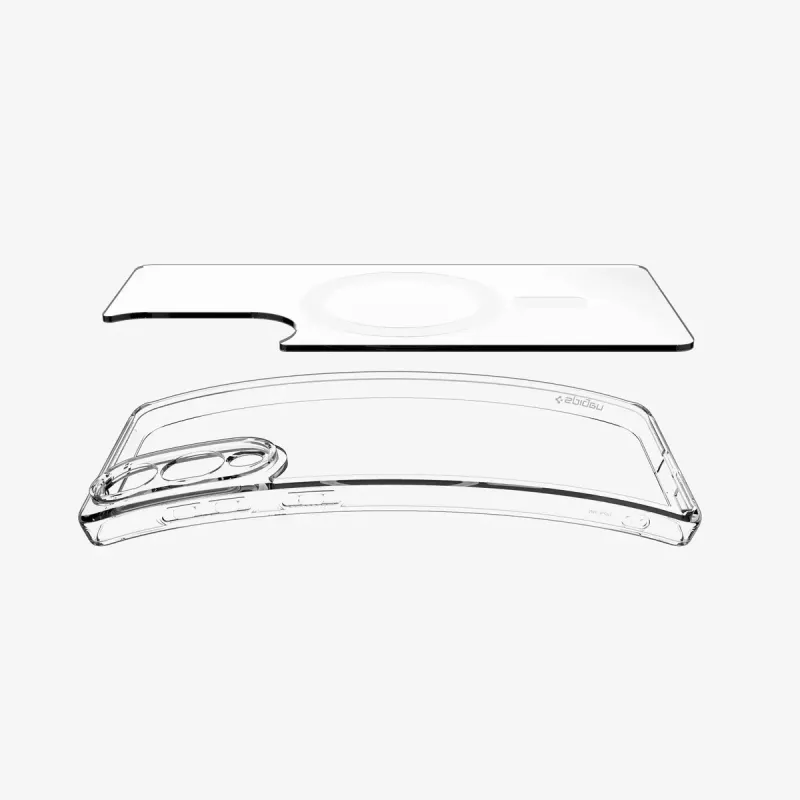 Cover Spigen Galaxy S25 Edge Clear White trasparente 6.7 pollici