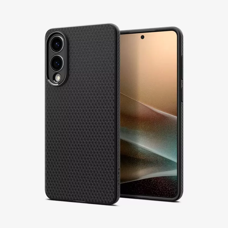 Cover Spigen Galaxy S25 Edge nero opaco monocromatico
