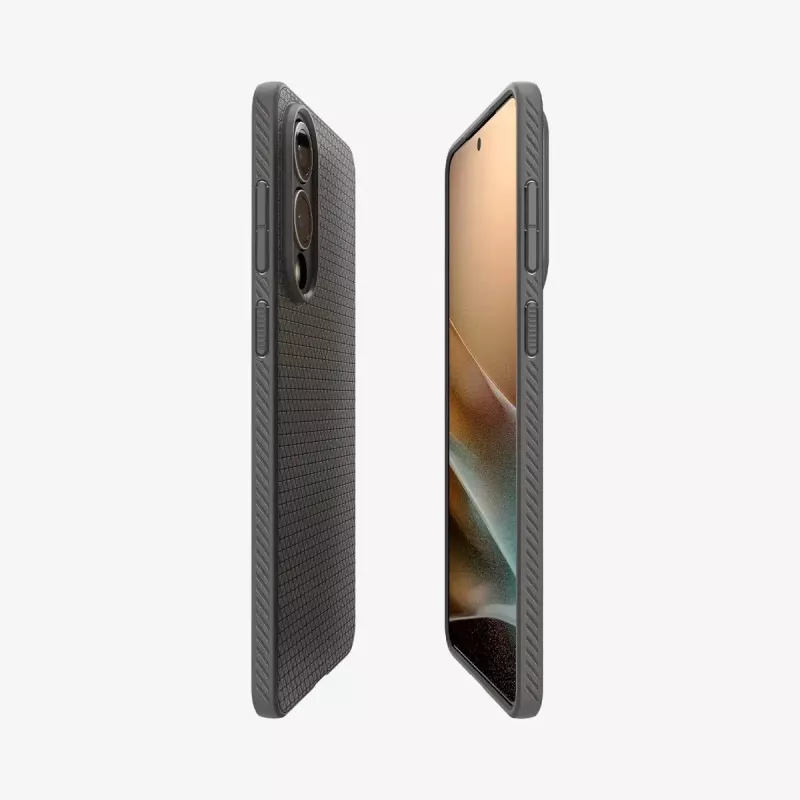 Cover Spigen Galaxy S25 Edge Marble Gray monocromatico